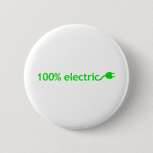 100%電気自動車 缶バッジ