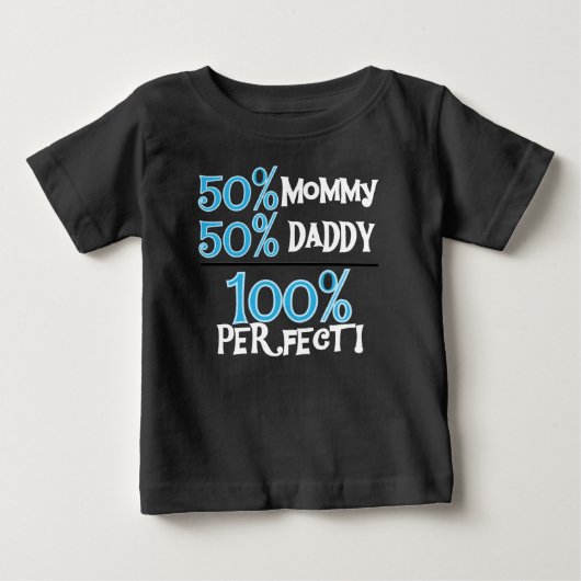 100%青を完成します ベビーTシャツ (正面)
