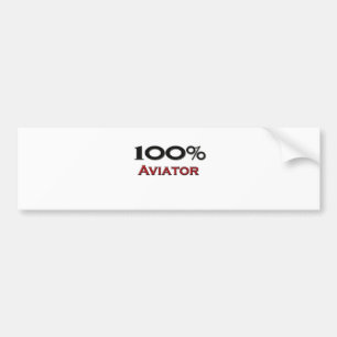 100%飛行士 バンパーステッカー