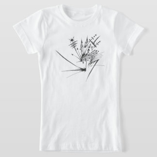 100 黒と白の抽象的な部族のタトゥーアート Tシャツ