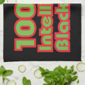 100%黒知性がある子 キッチンタオル (折り畳み)