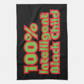 100%黒知性がある子 キッチンタオル (縦)