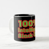 100%黒知性がある子 ツートーンマグカップ (正面左)