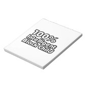 100%黒知性がある子 ノートパッド (回転)