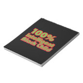 100%黒知性がある子 ノートパッド (回転)