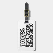 100%黒知性がある子 ラゲッジタグ (正面縦)