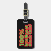 100%黒知性がある子 ラゲッジタグ (正面縦)