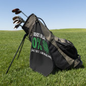 100% 黒 0% シャムロック アフリカンのセントパトリックデー ゴルフタオル (グリーン)