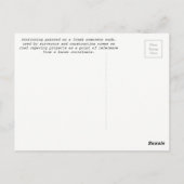 100+00アンケート/建築駐在 – はがき (裏面)