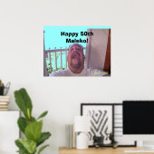 100_0436, Happy 50th Maleko! ポスター (ホームオフィス)