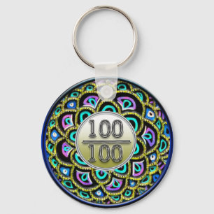 100/100の賞賛Keychain キーホルダー