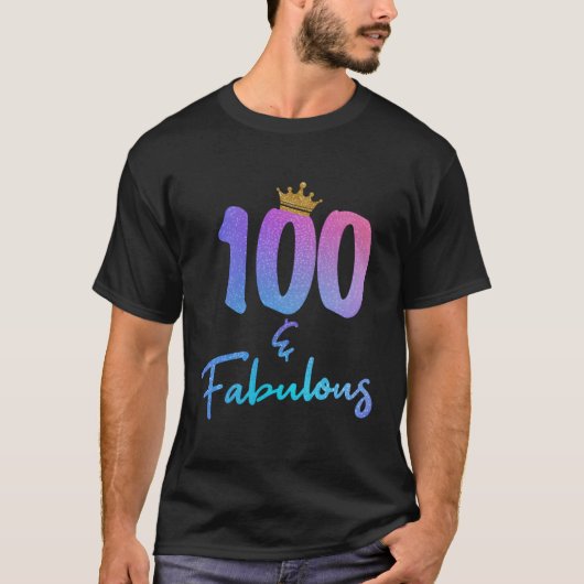100、100thのための素晴らしい tシャツ (正面)