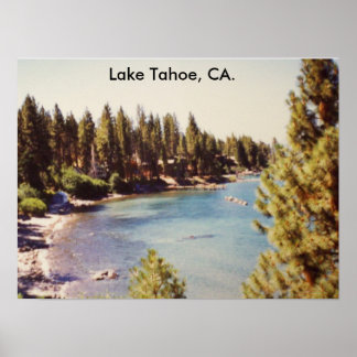100_1068タホ湖、タホ湖、カリフォルニア州。 ポスター