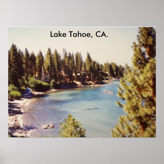 100_1068タホ湖、タホ湖、カリフォルニア州。 ポスター (正面)
