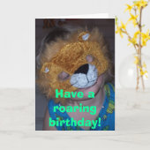 100_2709、轟音の誕生日を持って！ カード (黄色い花)