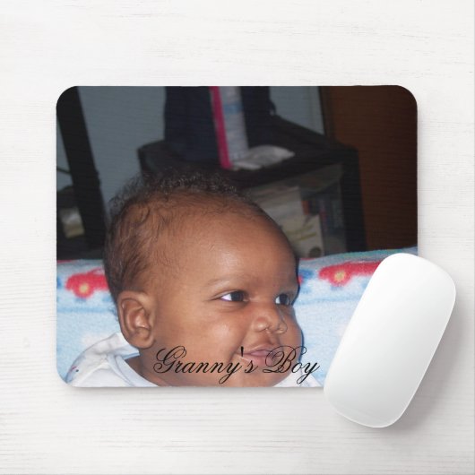 100_3268のおばあさんの男の子 マウスパッド (マウス)