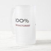 100% Acupuncturist フロストグラスビールジョッキ (正面左)