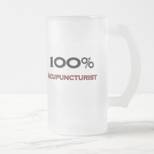 100% Acupuncturist フロストグラスビールジョッキ (右)