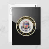 [100] AG協力隊レジメンタル記章[3D] ポストカード (正面/裏面)