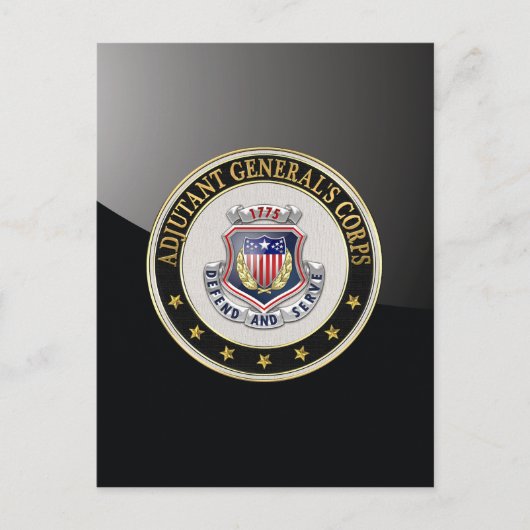 [100] AG協力隊レジメンタル記章[3D] ポストカード (正面)