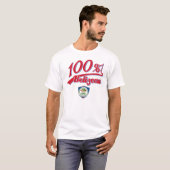 100% BelizeanのTシャツのデザイン Tシャツ (正面フル)