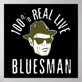100% Bluesman Print ポスター