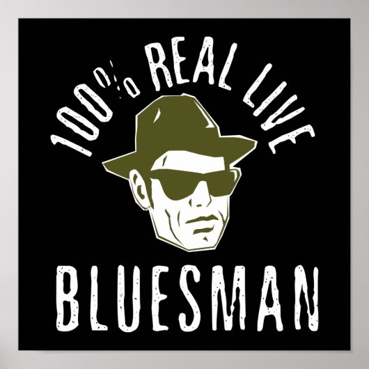 100% Bluesman Print ポスター (正面)