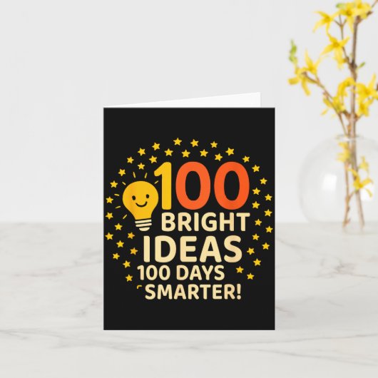 100 Bright Ideas 100 Days Smarter Design, 100 Days カード (黄色い花)