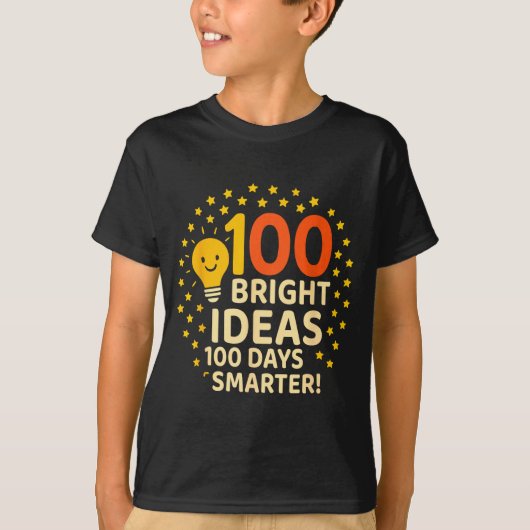 100 Bright Ideas 100 Days Smarter Design, 100 Days Tシャツ (正面)