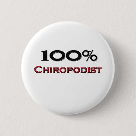 100% Chiropodist 缶バッジ (正面)