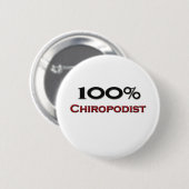 100% Chiropodist 缶バッジ (正面&裏面)