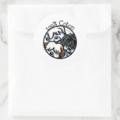 100% Coton de Tulear ラウンドシール (バッグ)