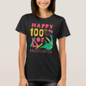 100 days 100th Day Of School Kindergarten Tシャツ (正面)