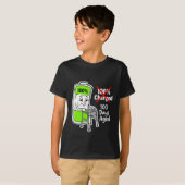 100 Days Aged Funny Battery School Tシャツ (正面フル)