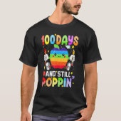 100 Days And Still Poppin 100th Day Of School Boy  Tシャツ (正面)