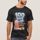 100 Days and Still Poppin' Funny Student 100 Days  Tシャツ (正面)