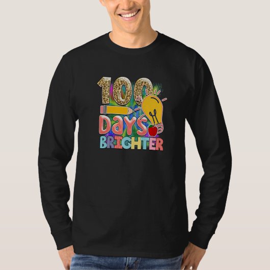 100 Days Bright  Student Teacher Tシャツ (正面)