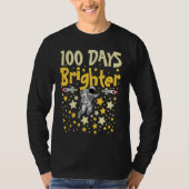 100 Days Brighter Astronaut 100th Day of School Sp Tシャツ (正面)