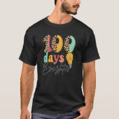 100 Days Brighter Fun Leopard Balloons Tシャツ (正面)