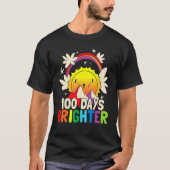 100 Days Brighter Funny 100th Day Of School Rainb Tシャツ (正面)