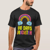 100 Days Brighter Rainbow Cute 100th Day School Sm Tシャツ (正面)