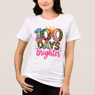 100 Days Brighter School トライブレンドＴシャツ