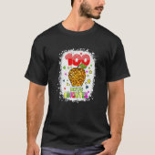 100 Days Brighter Shirt for Teachers Kids Leopard  Tシャツ (正面)