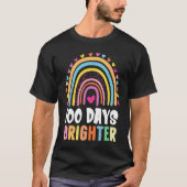 100 Days Brighter Student Happy 100th Day Of Schoo Tシャツ (正面)