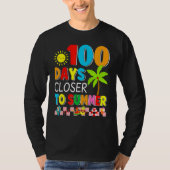 100 Days Closer To Summer 100th Day Of School  Tea Tシャツ (正面)