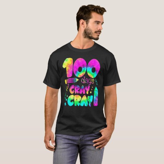 100 Days Cray Cray Buffalo Plaid 100th Day Of Scho Tシャツ (正面フル)