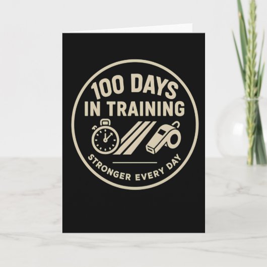 100 Days in Training Stronger Every Fitness  カード (正面)