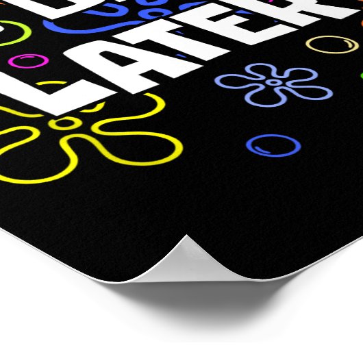 100 Days Later 100th Day Of School Teacher Student ポスター (角)