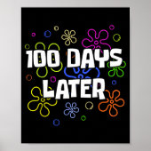 100 Days Later 100th Day Of School Teacher Student ポスター (正面)