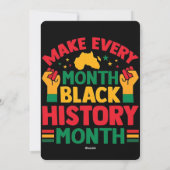 100 Days Learning Black History 2026 Poster  シーズンカード (裏面)